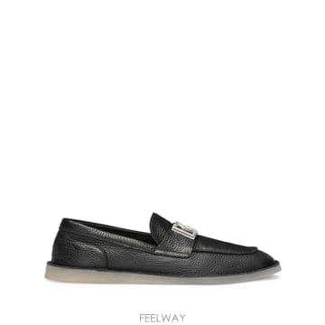 25FW 돌체앤가바나 블랙 레더 로퍼 A50601A803480999 TP577192813