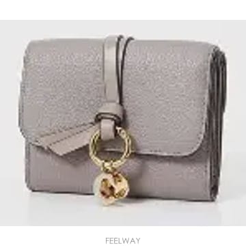 26SS chloe 스몰 Alphabet trifold 왈렛 grey CHC21WP945F57053 TP57