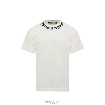 Palm Angels �׶�����Ÿ �ؿ� �ʿ����� ���� LOGO COTTON Ƽ���� PAMAA001JR0010310�׶�����Ÿ �ؿ� �ʿ����� ���� LOGO COTTON Ƽ���� PAMAA