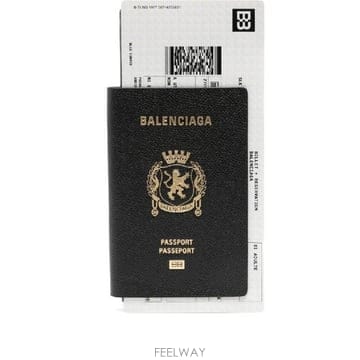 Balenciaga �׶�����Ÿ �ؿ� �߷��þư� ���� LEATHER PASSPORT HOLDER 7877742AA3R1000�׶�����Ÿ �ؿ� �߷��þư� ���� LEATHER PASSPORT HOLDE