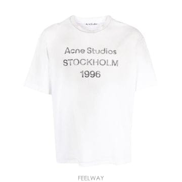 Acne �׶�����Ÿ �ؿ� ��ũ�׽�Ʃ��� ���� LOGO COTTON Ƽ���� CL0196DC6�׶�����Ÿ �ؿ� ��ũ�׽�Ʃ��� ���� LOGO COTTON Ƽ����