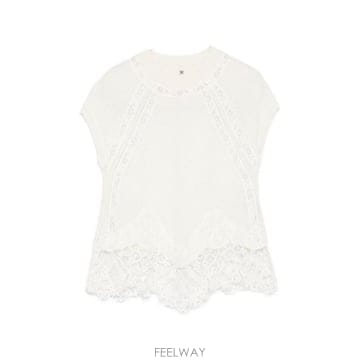 Ermanno Scervino �׶�����Ÿ �ؿ� �������뼼����� ���� CASHMERE LACE ž D495L307APTPYU14300�׶�����Ÿ �ؿ� �������뼼����� ���� CASHMERE LACE ž