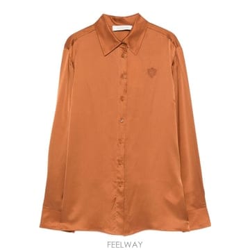 25FW 짐머만 Satin 실크 셔츠 5747TF251CARA TP572170398