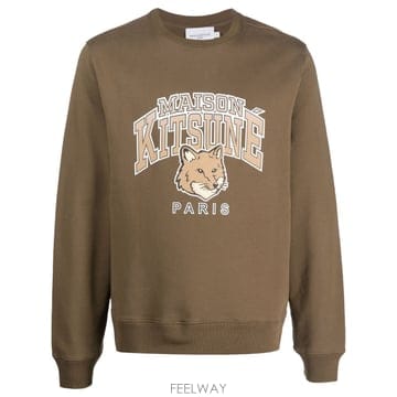 23FW Maison Kitsune Campus fox 스웨트 셔츠 LM00305KM0001P360 TP57