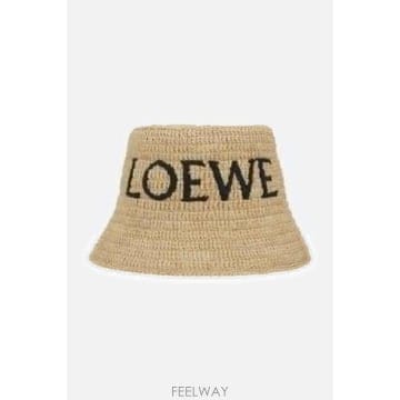 Loewe [E32]�ο��� K820HB1XA42123 ���� ���� LOEWE raffia bucket hat with l[E32]�ο��� K820HB1XA42123 ���� ���� LOEWE raffia buck