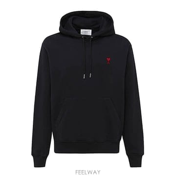 [B47]아미 BFUSW235730001 남성 맨투맨 스웨트셔츠 상의 BLACK COTTON SWEATSHI