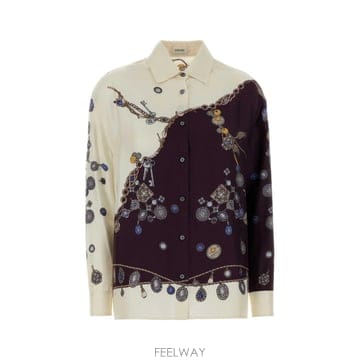 Versace [X45]������ü 10256861A18682 5R880 ���� ���� ���� ����콺 Printed silk sh[X45]������ü 10256861A18682 5R880 ���� ���� ���� ����