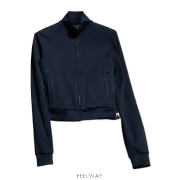 26FW 구찌 블루 ribbed 코튼 저지 집 업 스웨트 셔츠 875656XJHYN4294 TP5767264