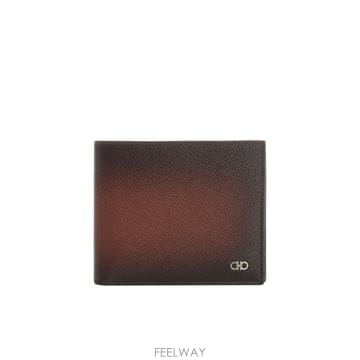 페라가모 로고 플라크 바이폴드 지갑