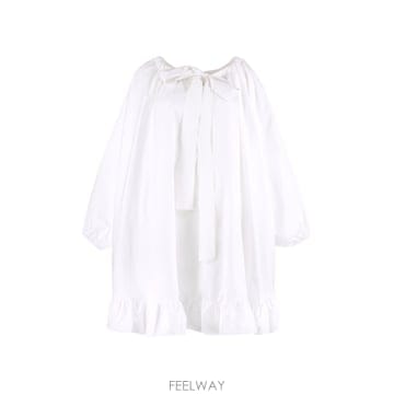26SS 파투 드레이프 라지 드레스 DR1080017001W TP576196052