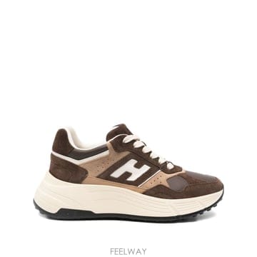 26SS HOGAN 669 브라운 Leater 스니커즈 HXW6690FK70UI10MAR TP57212622