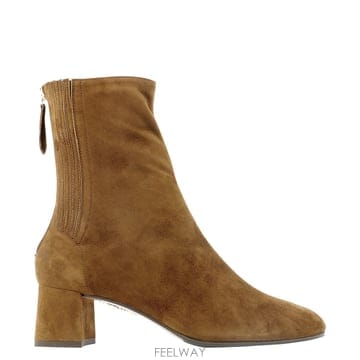 26FW Aquazzura Saint honore Bootie 50 in cinnamon suede SHOM