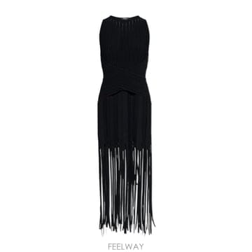 26SS Balmain Sleeveless 드레스 GF0R5176KJ630PA TP574104209