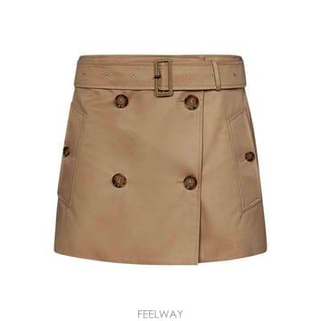 Burberry Brielle 코튼 Gabardine 미니 스커트 8071196 TP576486136