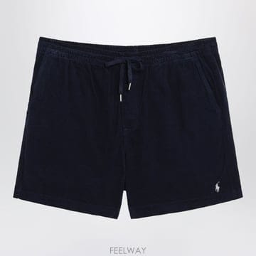 26FW 폴로 랄프 로렌 네이비 ribbed 클래식 핏 숏츠 710B19632002CONN TP5766485