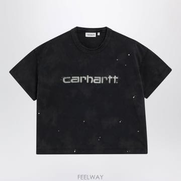 26FW 칼하트 Painter T 셔츠 in organic 코튼 저지, 블랙 I036848CO89EJ TP5