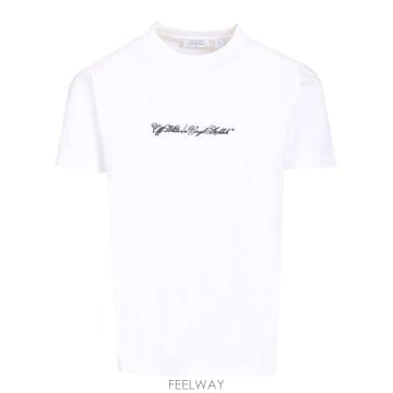 26SS Off 화이트 SCRIPT ARROW S S 슬림 TEE 화이트 OMAA027S26JER002100