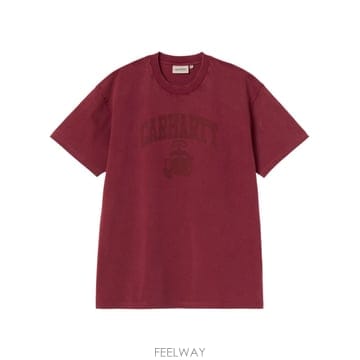 칼하트 페이디드 폰드 코르 티셔츠 레드