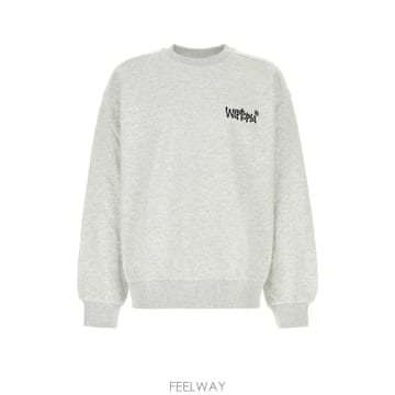 25FW 칼하트 Light grey 코튼 blend Wiptopia 스웨트 셔츠 I035644482XX TP