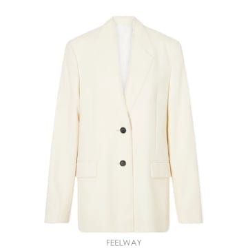 토템 블레이저 Raw Lapel 크림