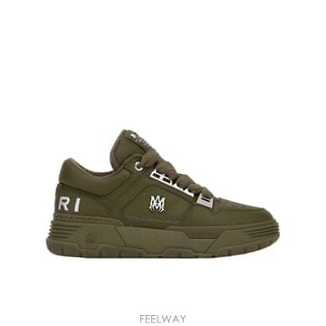 26FW AMIRI metallic ma 1 thyme 그린 레더 스니커즈 AMSNSN1087335 TP57