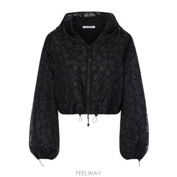 26SS 세실리에반센 블랙 organza Aisha 자켓 425RTW14005BLACK TP575342097