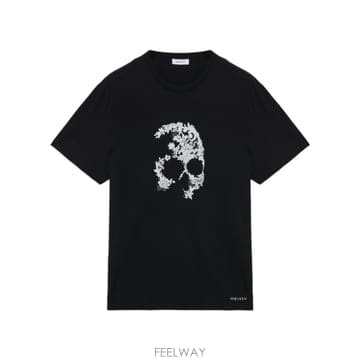26SS 알렉산더 맥퀸 스컬 MOTIF T 셔츠 857145QTAEG0520 TP570452498