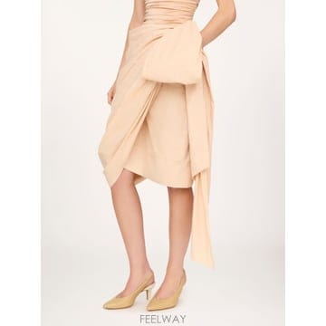 26FW chloe Asymmetrical 스커트 with draping CH26UJU76141287 TP5