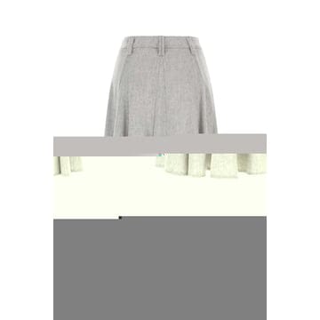 26FW 브루넬로 쿠치넬리 Light grey 울 스커트 MP549G4076C502 TP576996840