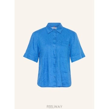타미힐피거 Linen 셔츠 블라우스 100298291717000 TP576217827