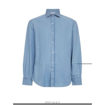25FW 브루넬로 쿠치넬리 Chambray 셔츠 MR6831718C008 TP571824913