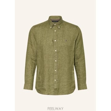 타미힐피거 Regular 핏 linen 셔츠 100298776916000 TP575953650