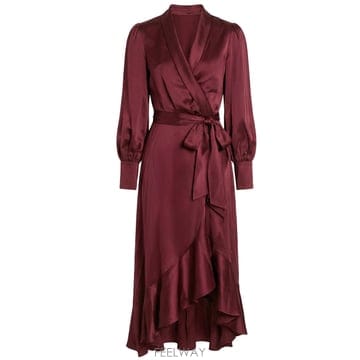 짐머만 실크 WRAP MIDI 드레스 8066DS26RMAHO TP572682926