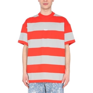 21SS Msgm T 셔츠 WITH EMBROIDERED 로고 3040MM12521707618 TP57620