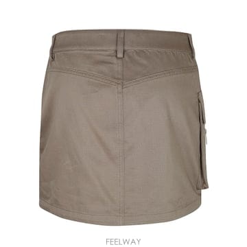 26SS Off 화이트 Co Gab Pocket 미니 스커트 Fungi OWCU01MS26FAB0016E27
