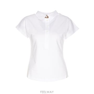 24SS 에르노 화이트 폴로 t 셔츠 로고 collar JPL00110D520631000 TP57659226