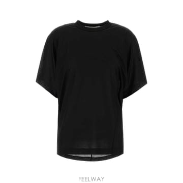 26SS CARVEN T 셔츠 오버사이즈 in seta nera 6251K21316N999 TP5765890