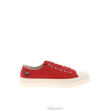 21SS PS BY 폴스미스 Zebra 자수 Kinsey 스니커즈 in red M2SKIN09FCVS25 T