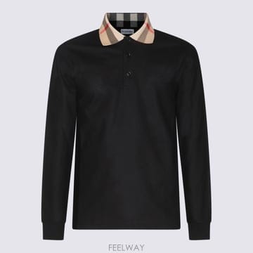 26SS Burberry 블랙 piquet 폴로 셔츠 8098812A1189 TP570834555