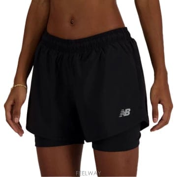 뉴 Balance PANTALONCINI DONNA ESSENTIALS 3 2IN1 WS41225BKNERO