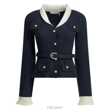 26FW Self portrait 여성 니트 스웨터 PF26131CNNAVYBLUE TP576961448