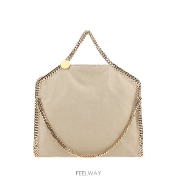 스텔라 매카트니 Cappuccino shaggy deer Falabella 폴드 Over 핸드백 234387