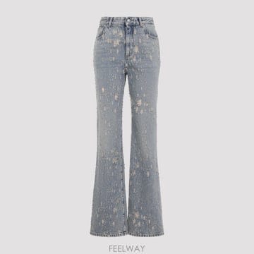 26FW 알렉산더 맥퀸 알렉산더 맥퀸 Distressed Flared Jeans A0002RQZAR24403