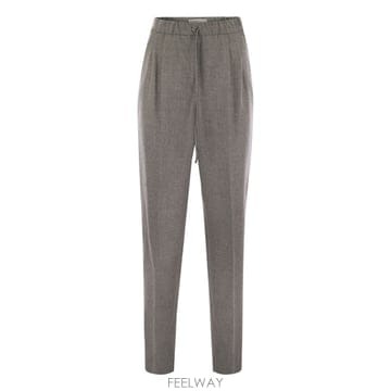 25FW 막스마라 GATTI   캐시미어 drawstring trousers 2521136181600006