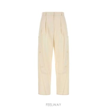 25FW 막스마라 아이보리 코튼 Duomo pant 2521136091600001 TP575432062