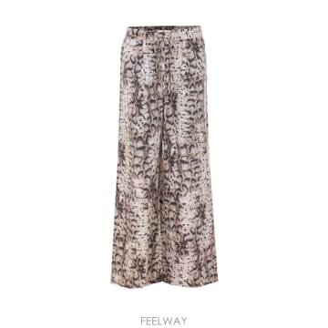 26SS Pinko Pantalone Gussola palazzo Pinko in cotone stampat