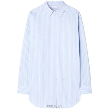 23FW Off 화이트 Embroidered poplin 셔츠 드레스 OWGE008F23FAB0014001