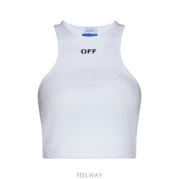 26SS Off 화이트 로고 탑 OWAD086C99JER0020110 TP577080139