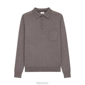 25FW 생로랑 Chest pocket 폴로 셔츠 821892Y75YW1480 TP573160378