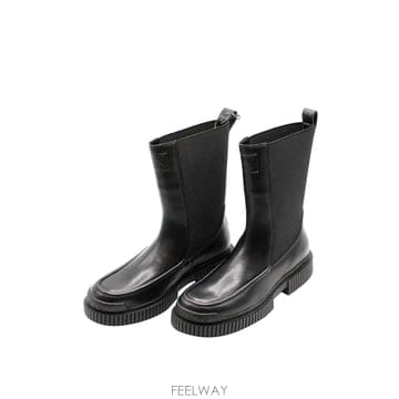 아르마니 익스체인지 레더 부츠